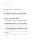 Lettre de motivation, Candidature au Master 2 CGAO - Contrôle de Gestion Multisectoriel