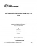 C 1] Détermination de la composition d’un mélange de Mg et Zn no140