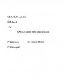 CAS Le casse-tête disciplinaire ORH 1600