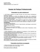 Dossier de pratique professionnelle ULIS école