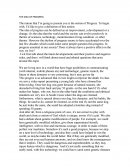 Idea of progress: Is progress essential in our society?
