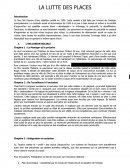 Fiche de lecture, la lutte des places, Vincent de Gaulejac