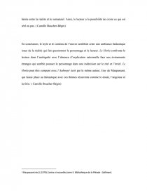 Dissertation explicative le horla