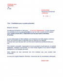 Lettre de motivation étudiante.