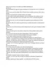 Dissertation histoire 1ere guerre mondiale