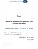 Rapport de stage al Omrane Agadir