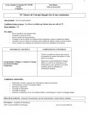 Mesure de l'énergie dégagée lors d'une combustion