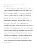 Dissertation, l' argumentation indirecte