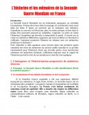 L'historien et les mémoires de la Seconde Guerre Mondiale en France