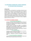 Le continent américain : entre tensions et intégrations régionales