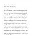 Dissertation, le joueur d'échec, Stefan Zweig