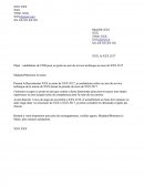 Lettre motivation pour CDD type pour Mairie