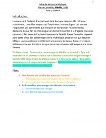 Medee Acte 1 Scene 4 Corneille Commentaire De Texte Lea Khater