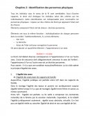 Identification des personnes physiques