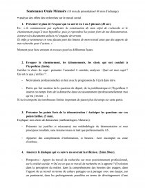 Soutenance Orale Memoire Memoire Clfbv