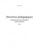 Directives pédagogiques