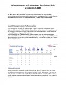 Déterminants socio-économiques des résultats de la présidentielle 2017