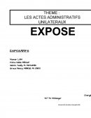 Les AAU (actes administratifs unilatéraux)