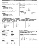 Fiche d'opérations sur les nombres relatifs, les fractions et les puissances (de 10)