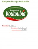 Rapport de stage Koutoubia