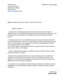 Lettre de candidature au poste de vendeur, conseil en alternance