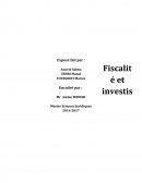 Fiscalité et investissement