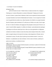 Dissertation la mort et le bucheron commentaire
