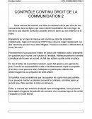 DROIT DE LA COMMUNICATION