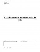 Encadrement d'une étudiante aide soignante