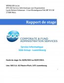 Rapport de stage, SGG Group Luxembourg