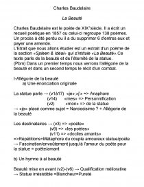 La Beaute Charles Baudelaire Analyse Sectorielle Jennifer F