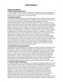 Droit bancaire, semestre 6