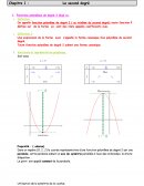 Cours sur le second degré