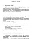 Projet de stage à la REMM