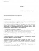 Lettre de demande de formation CPF