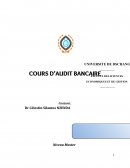 Cours d'audit bancaire