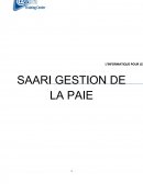 Saari, gestion de la paie