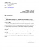 Lettre de demande de stage