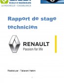 Rapport de stage Renault
