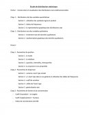 Etude de distribution statistique