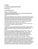 Correction Droit la création d'entreprise