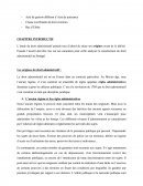 Droit Administratif, chapitre introductif