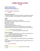 Chimie des solutions