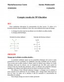 TP sur les glucides