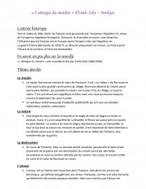 L Attaque Du Moulin Emile Zola Commentaire De Texte Nanasonne