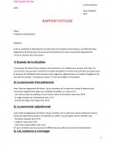 Rapport d'absentéisme