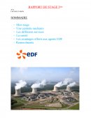 Rapport de stage en centrale nucléaire