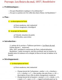 Lecture Analytique Paysage Les Fleurs Du Mal Baudelaire Analyse Sectorielle Maellebabon