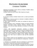 Murmures à la jeunesse, Christiane Taubira