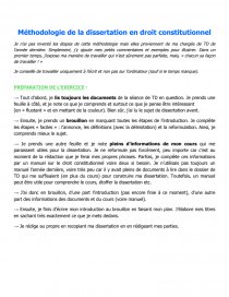 Dissertation en Droit constitutionnel